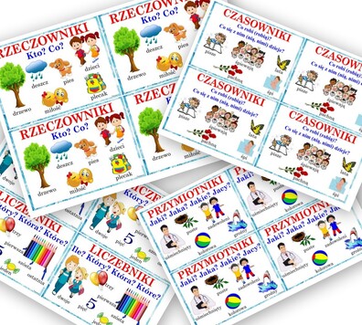 CZĘŚCI MOWY WKLEJKI PDF