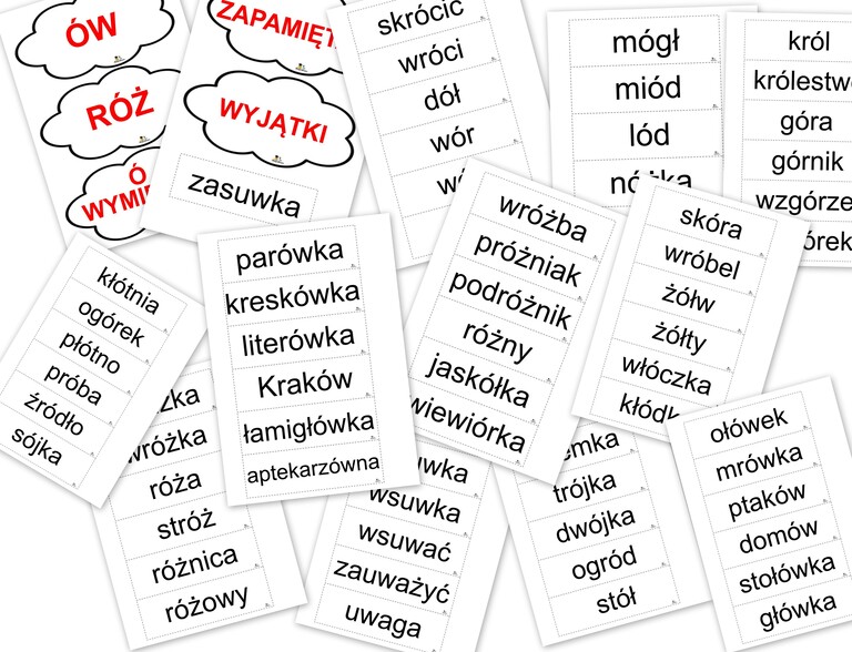 DOBIERANKA ORTOGRAFICZNA Ó PDF