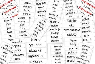CZĘŚCI MOWY DOBIERANKA PDF