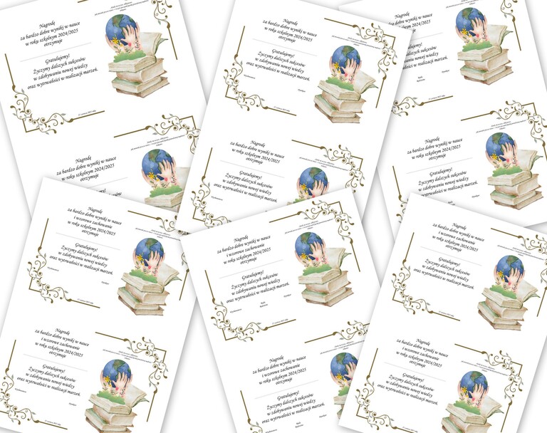 NAGRODA, WKŁADKA DO KSIĄŻKI 4 PDF