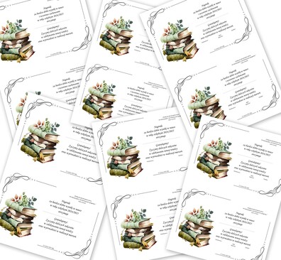 NAGRODA, WKŁADKA DO KSIĄŻKI 5 PDF