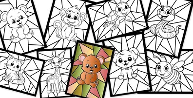 UŚMIECHNIĘTE ZWIERZAKI WITRAŻE PDF
