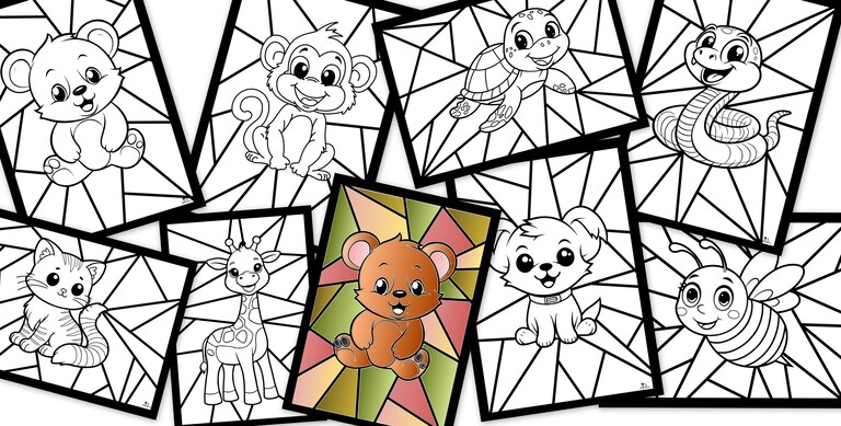 UŚMIECHNIĘTE ZWIERZAKI WITRAŻE PDF (1)
