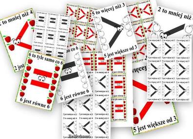 MNIEJSZE, WIĘKSZE, RÓWNE PDF