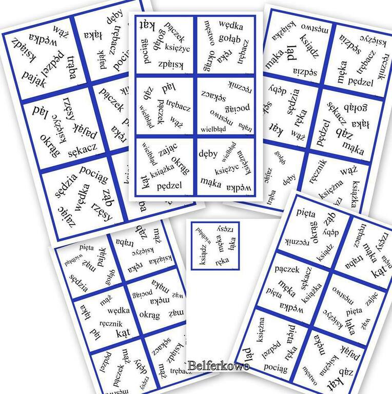 DOBBLE ORTOGRAFICZNE Ą, Ę PDF