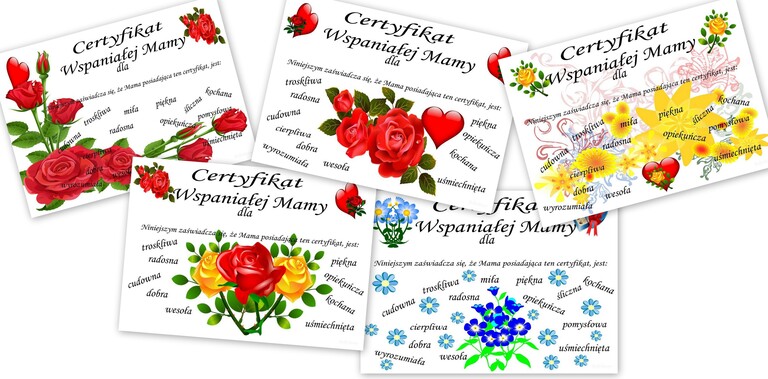 CERTYFIKATY DLA MAMY PDF