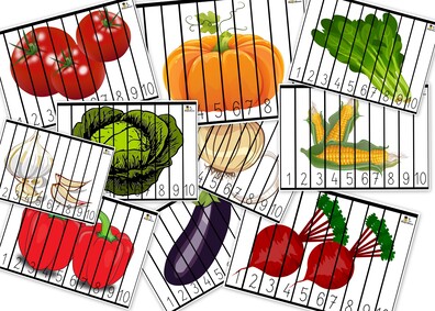 WARZYWA- PUZZLE LICZBOWE PDF