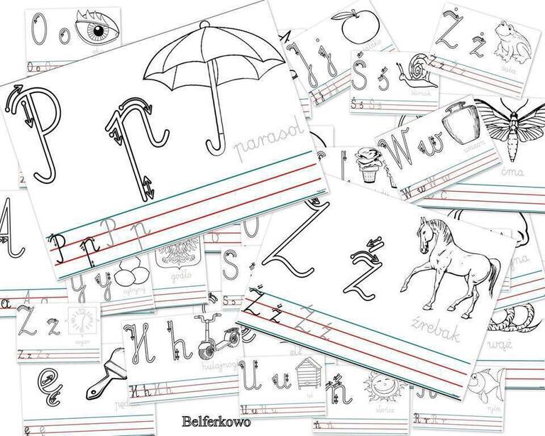KARTY PRACY Z LITERAMI PLIK PDF