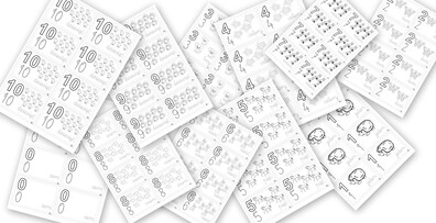 MONOGRAFIA LICZB 0-10 WKLEJKI PDF