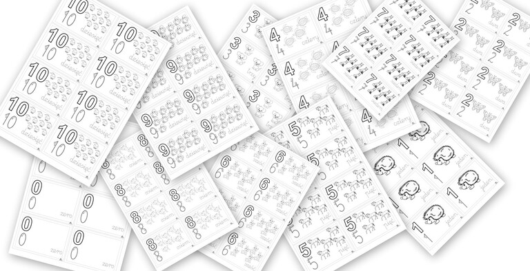 MONOGRAFIA LICZB 0-10 WKLEJKI PDF