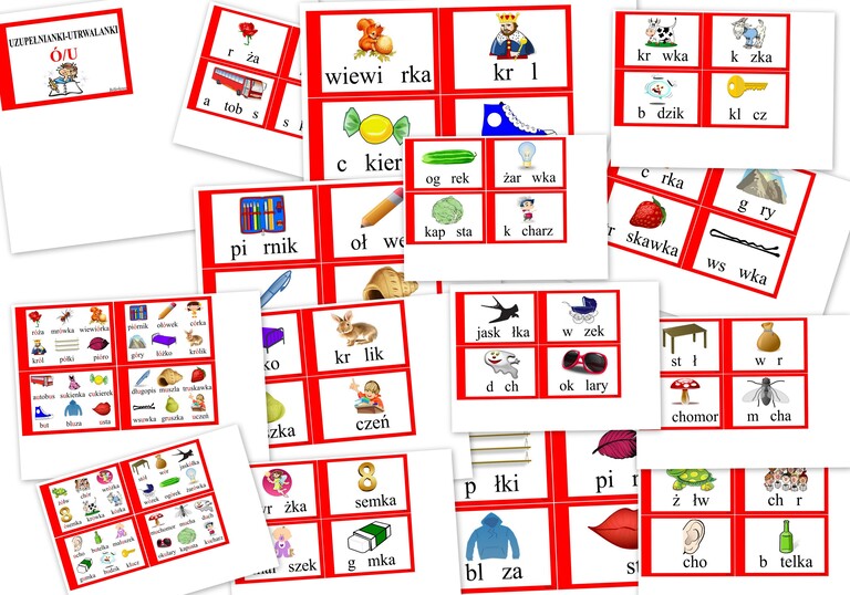 UZUPEŁNIANKI ORTOGRAFICZNE Ó/U PDF